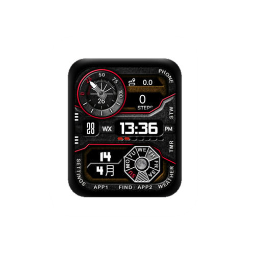 数字指针运动表盘