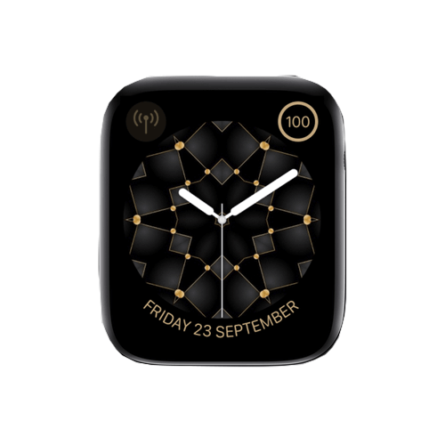 Black Cushion Kaleido