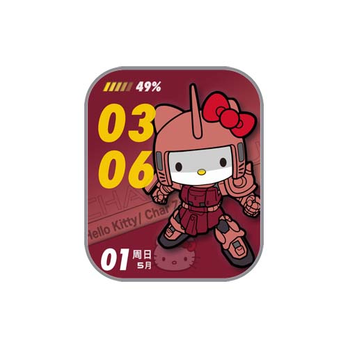 hello kitty数字表盘