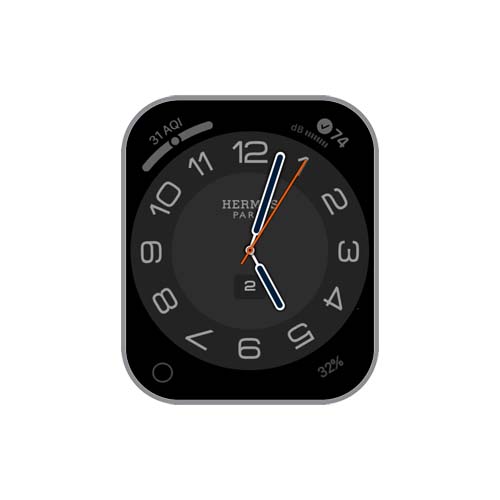 HERMES爱马仕数字指针表盘