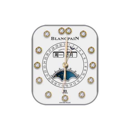 宝珀Blancpain数字指针表盘