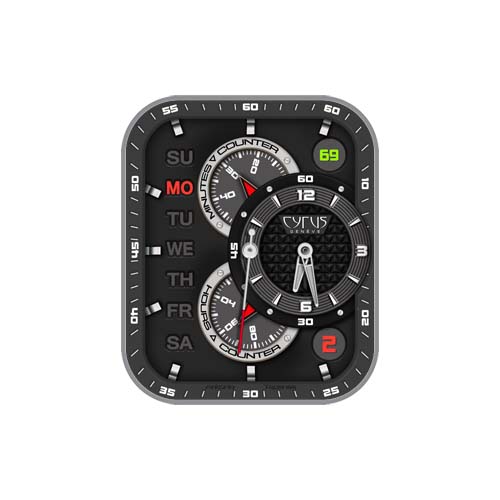 江诗丹顿GENEVE数字指针运动表盘