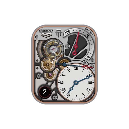 SEIKO精工数字指针机械表盘