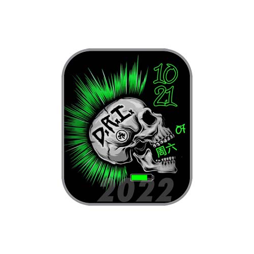 骷髅头数字表盘