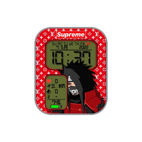 Supreme潮牌LV忍者数字表盘