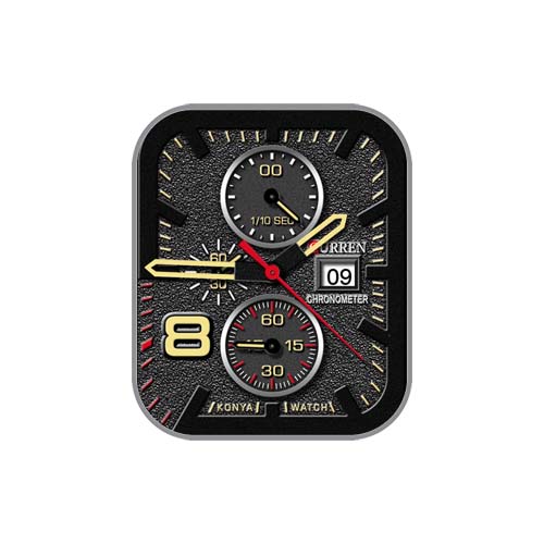 CURREN卡瑞恩数字指针表盘