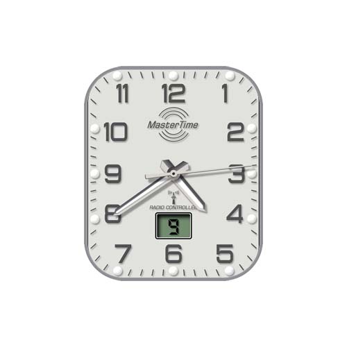 简约数字指针白色表盘