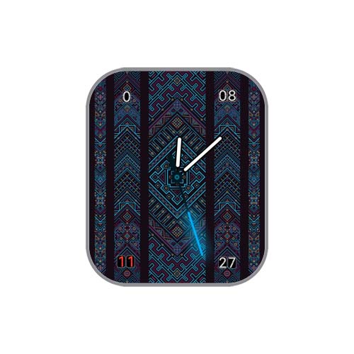 民族风花纹指针表盘