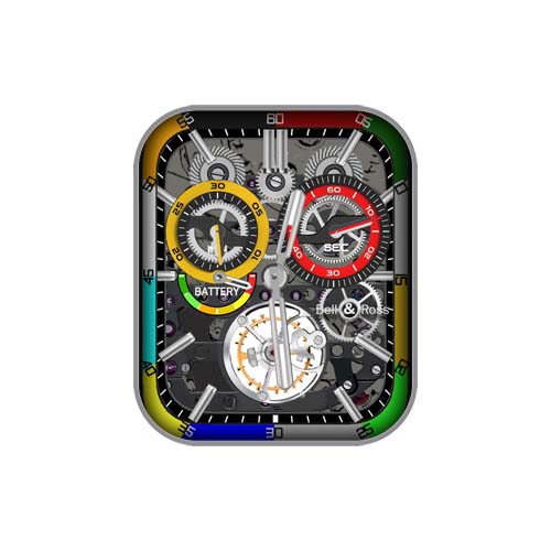 Bell&Ross柏莱士数字指针表盘