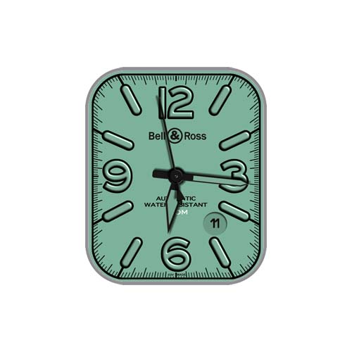 Bell&Ross柏莱士数字指针表盘