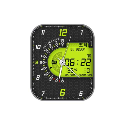 数字指针蜂窝表盘