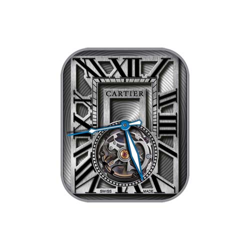 CARTIER卡地亚飞轮指针表盘
