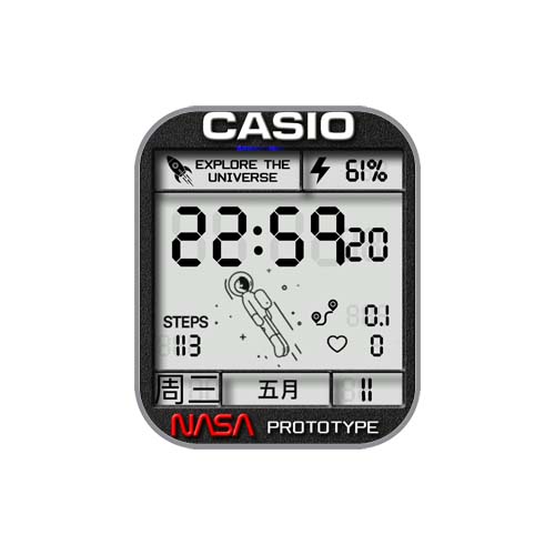 CASIO卡西欧数字表盘