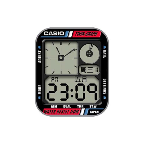 CASIO卡西欧数字表盘