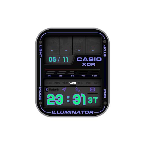 CASIO卡西欧数字表盘