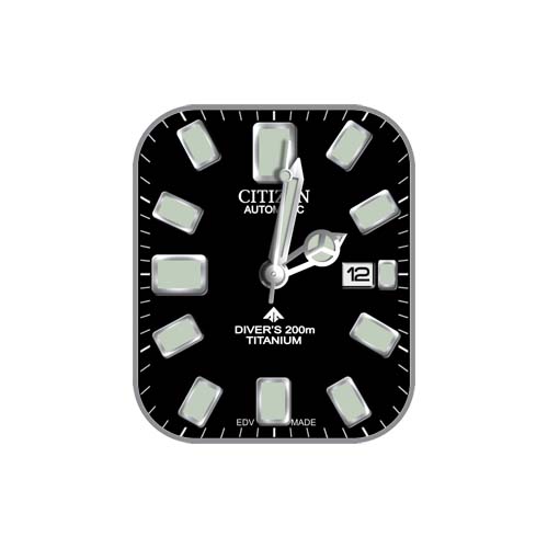 CITIZEN西铁城数字指针表盘