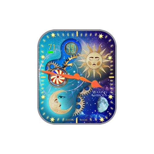 太阳月亮数字指针表盘