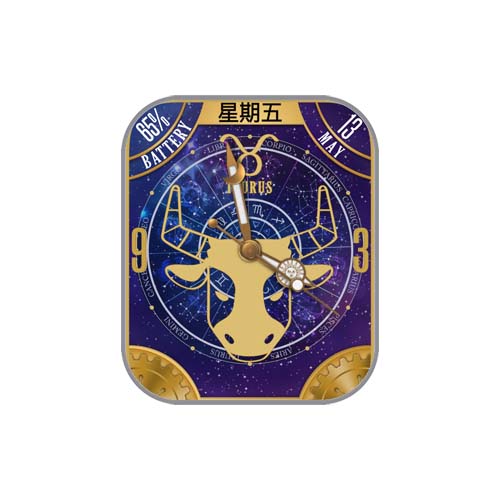 随月份自动变换星座数字表盘