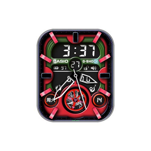 CASIO卡西欧数字指针表盘