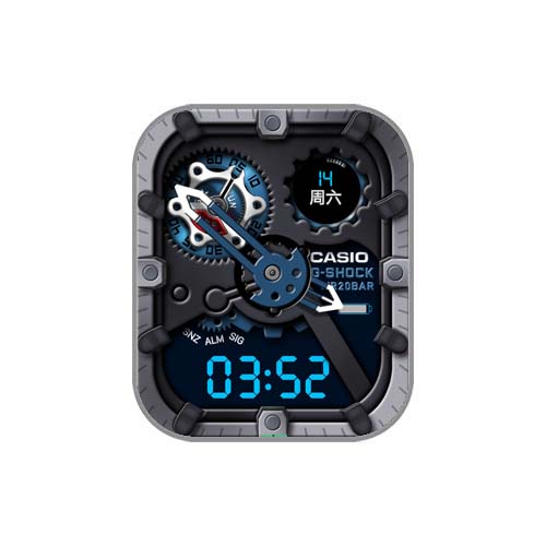 CASIO卡西欧数字指针表盘