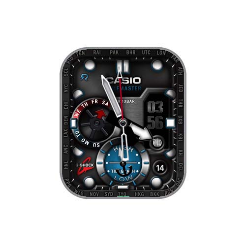 CASIO卡西欧数字指针表盘