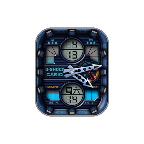 CASIO卡西欧数字指针表盘