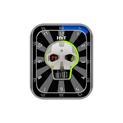 朋克风骷髅头数字表盘