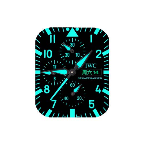 IWC万国数字指针表盘