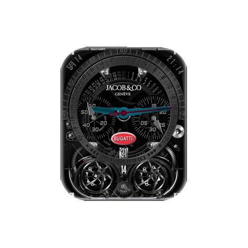 Jacob&co 杰克宝布加迪酷数字指针表盘