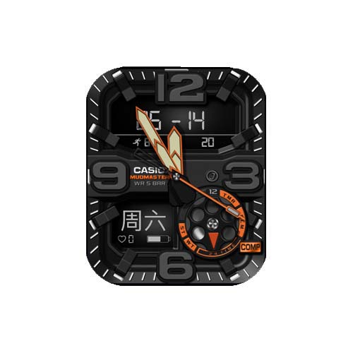 CASIO卡西欧数字指针表盘