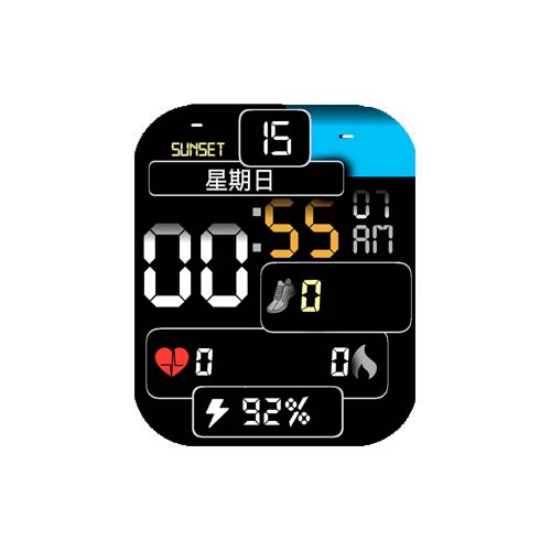 数字天气运动表盘