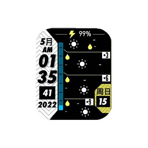 数字天气运动表盘