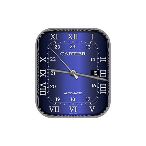 CARTIER卡地亚简约指针表盘