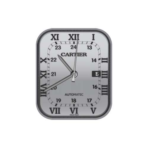 CARTIER卡地亚简约数字指针表盘