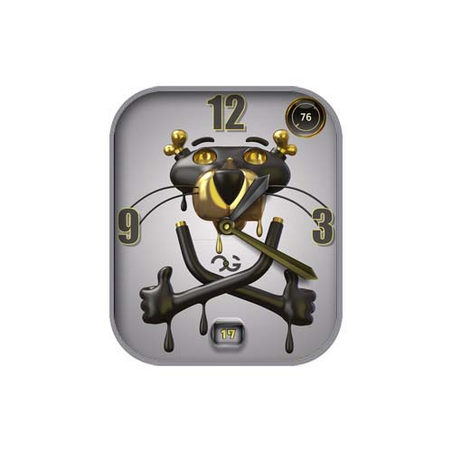 卡通跳跳虎数字指针表盘