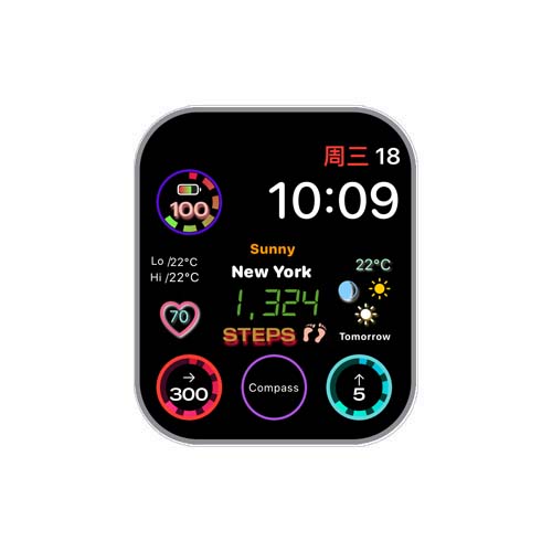 数字运动日期表盘