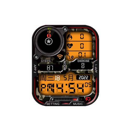 多功能数字运动表盘