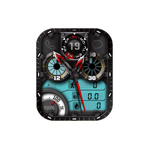 多功能数字指针运动表盘