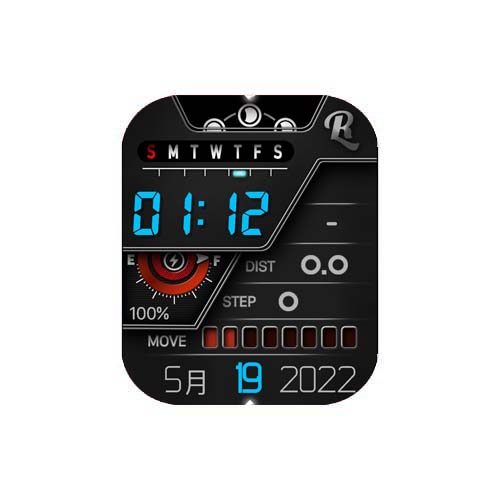 SMTWTFS数字运动表盘