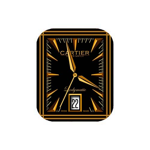 CARTIER卡地亚简约数字指针表盘