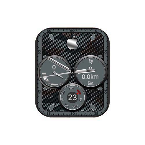 迷彩数字指针表盘