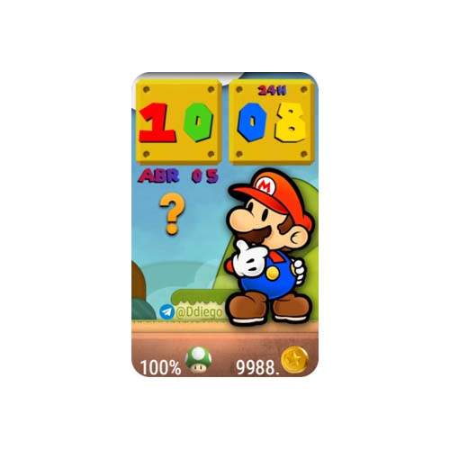 马里奥数字运动华为Watch Fit表盘