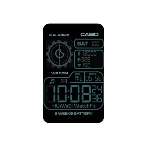 CASIO卡西欧数字华为Watch Fit表盘