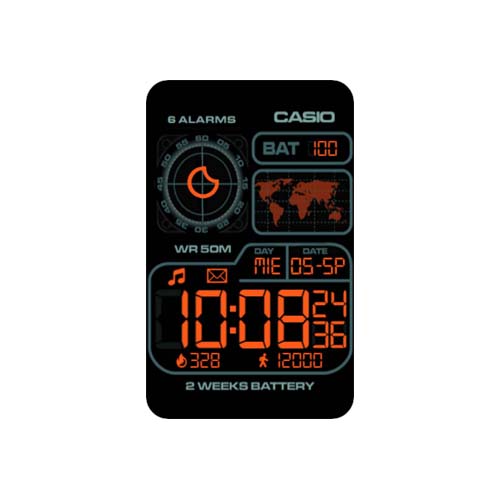 CASIO卡西欧数字华为Watch Fit表盘