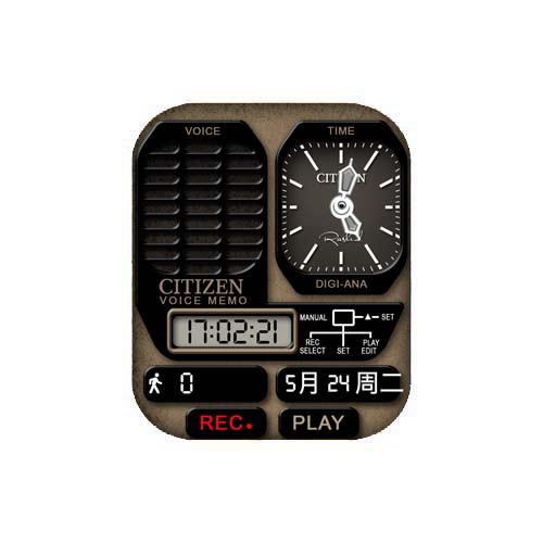 CITIZEN西铁城数字指针表盘