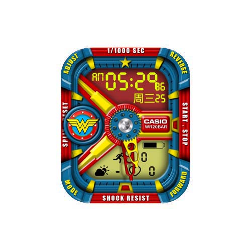 CASIO卡西欧数字运动表盘