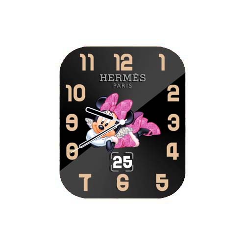 HERMES爱马仕迪士尼米妮数字指针表盘