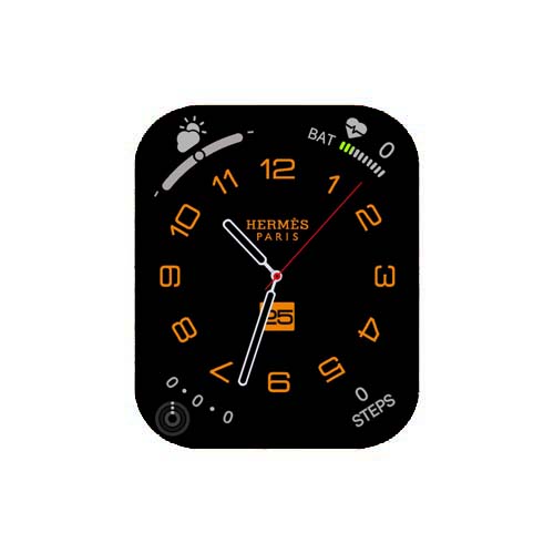 HERMES爱马仕数字指针天气表盘