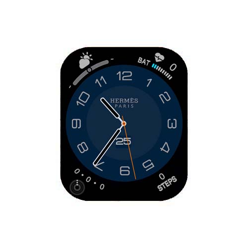 HERMES爱马仕数字指针天气表盘