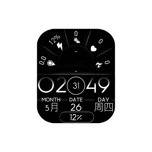 数字运动黑色表盘